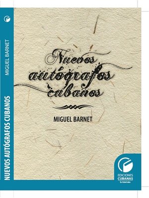 cover image of Nuevos autógrafos cubanos